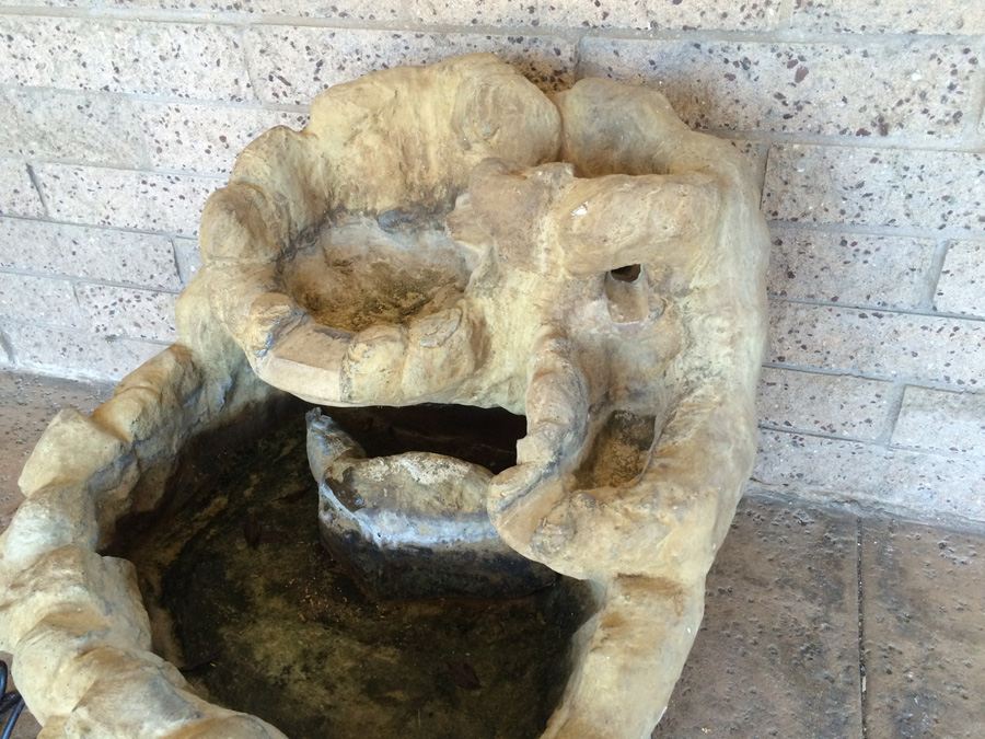 Large Very Heavy 2-Tier Water Fountain with Pump [Photo 6]