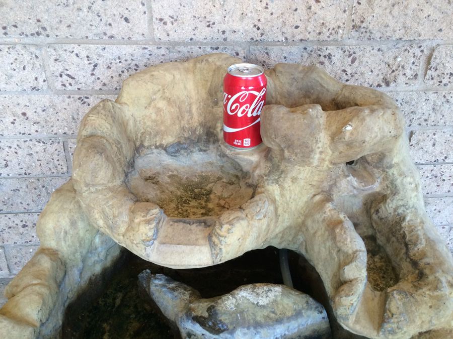 Large Very Heavy 2-Tier Water Fountain with Pump [Photo 8]