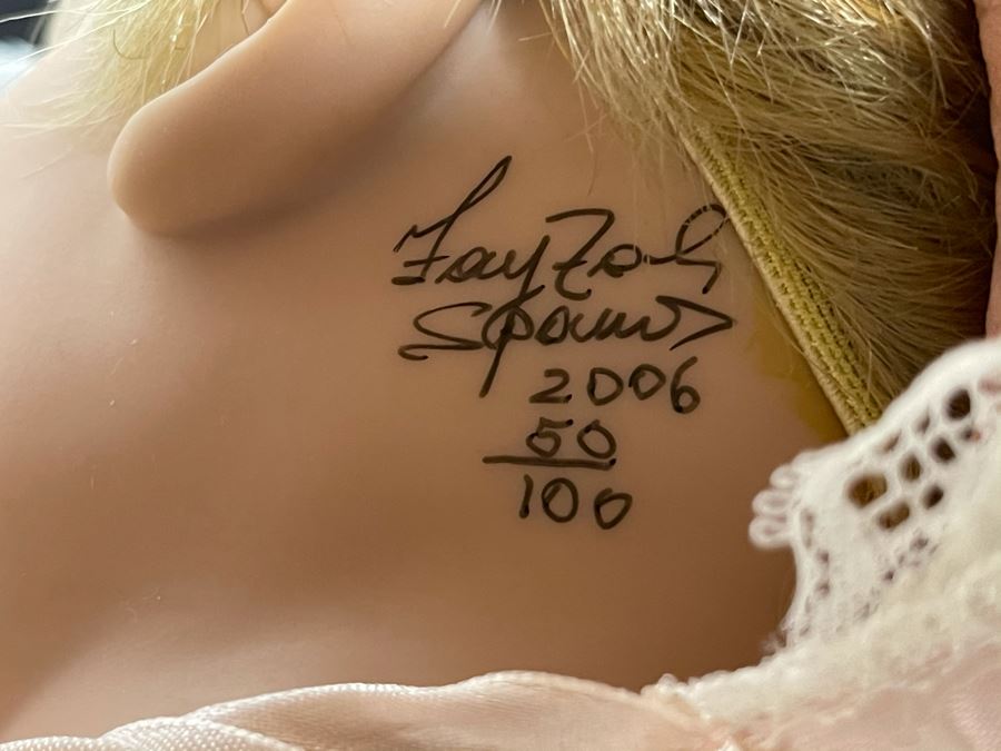 Vintage 2006 Limited Edition Fayzah Spanos Collectible Doll Hand Signed By Fayzah Spanos Precious Heirloom Dolls Designer With Box 50 Of 100 24L [Photo 7]