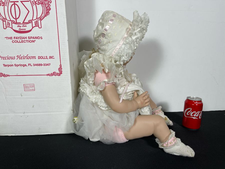 Vintage 2006 Limited Edition Fayzah Spanos Collectible Doll Hand Signed By Fayzah Spanos Precious Heirloom Dolls Designer With Box 50 Of 100 24L [Photo 6]