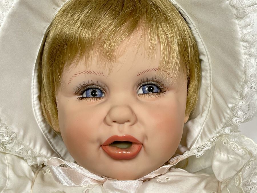 Vintage 2006 Limited Edition Fayzah Spanos Collectible Doll Hand Signed By Fayzah Spanos Precious Heirloom Dolls Designer With Box 50 Of 100 24L [Photo 4]