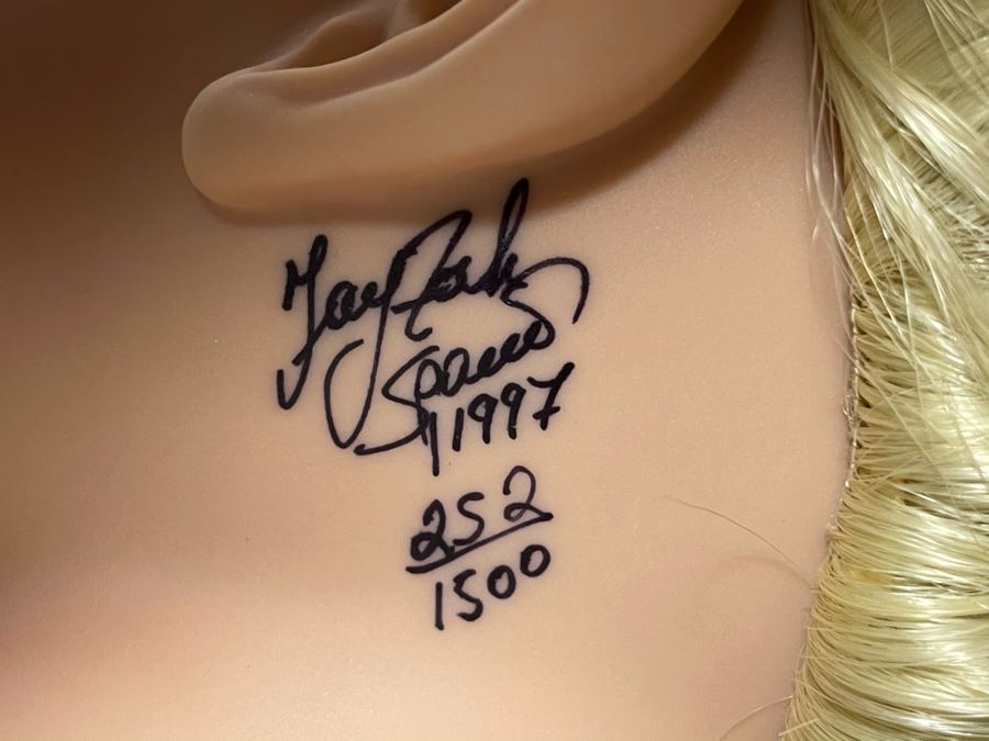 Vintage 1997 Limited Edition Fayzah Spanos Collectible Doll Hand Signed By Fayzah Spanos Precious Heirloom Dolls Designer With Box 252 Of 1500 26L [Photo 7]