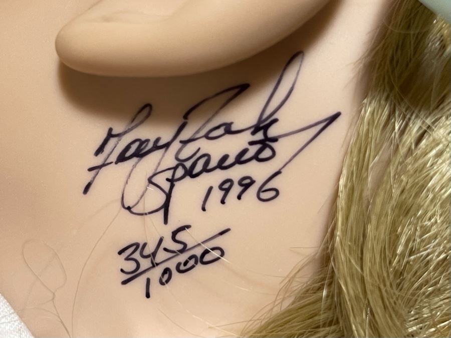 Vintage 1996 Limited Edition Fayzah Spanos Collectible Doll Hand Signed By Fayzah Spanos Precious Heirloom Dolls Designer With Box 345 Of 1000 27L [Photo 7]