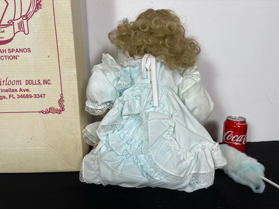 Vintage 1996 Limited Edition Fayzah Spanos Collectible Doll Hand Signed By Fayzah Spanos Precious Heirloom Dolls Designer With Box 345 Of 1000 27L [Photo 6]