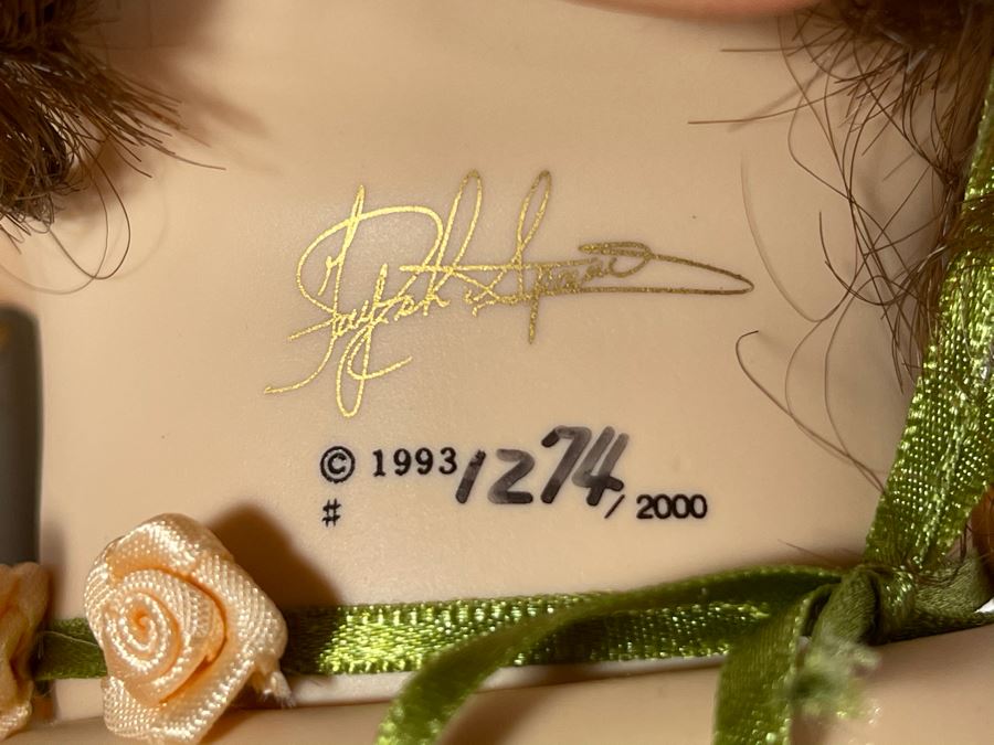 Vintage 1993 Limited Edition Fayzah Spanos Collectible Doll By Fayzah Spanos Precious Heirloom Dolls Designer With Box 1274 Of 2000 24L [Photo 7]