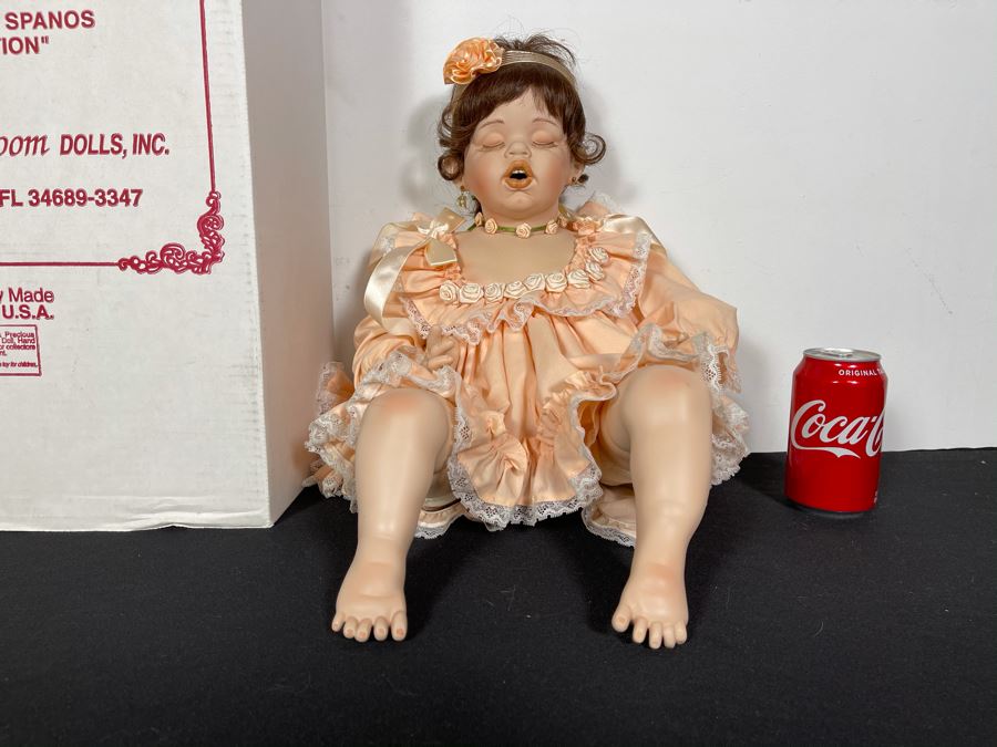 Vintage 1993 Limited Edition Fayzah Spanos Collectible Doll By Fayzah Spanos Precious Heirloom Dolls Designer With Box 1274 Of 2000 24L [Photo 3]