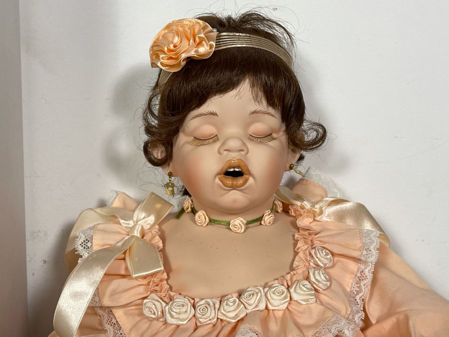 Vintage 1993 Limited Edition Fayzah Spanos Collectible Doll By Fayzah Spanos Precious Heirloom Dolls Designer With Box 1274 Of 2000 24L [Photo 5]