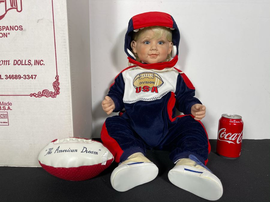 Vintage 2002 Limited Edition Fayzah Spanos Collectible Doll Hand Signed By Fayzah Spanos Precious Heirloom Dolls Designer With Box 99 Of 500 24L [Photo 2]