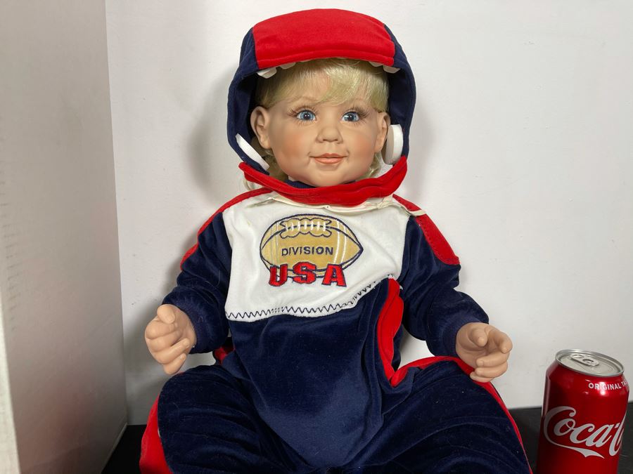 Vintage 2002 Limited Edition Fayzah Spanos Collectible Doll Hand Signed By Fayzah Spanos Precious Heirloom Dolls Designer With Box 99 Of 500 24L [Photo 7]