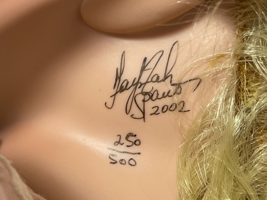 Vintage 2002 Limited Edition Fayzah Spanos Collectible Doll Hand Signed By Fayzah Spanos Precious Heirloom Dolls Designer With Box 250 Of 500 26L [Photo 7]