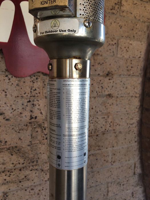 Tall Propane Patio Heater Outdoor with 2 Propane Tanks [Photo 5]