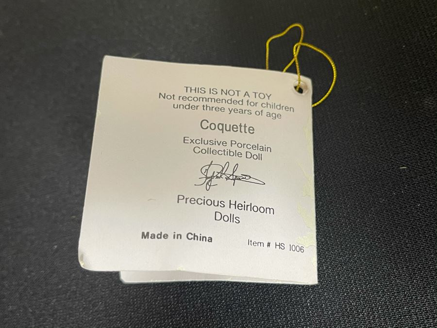 Vintage 2006 Limited Edition Fayzah Spanos Collectible 'Coquette' Doll By Fayzah Spanos Precious Heirloom Dolls Designer With Box 225 Of 2000 22L [Photo 9]