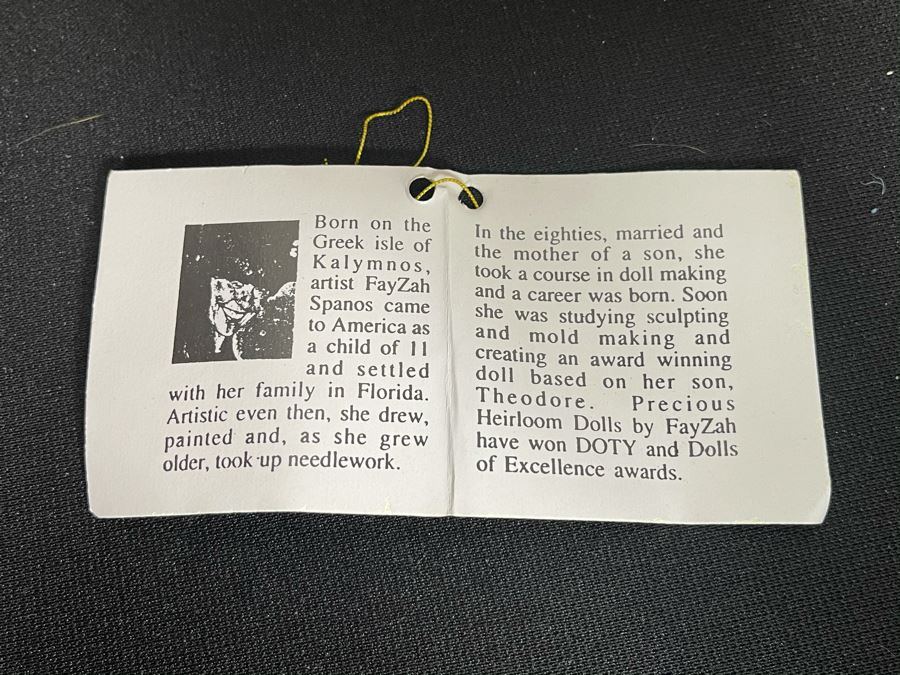 Vintage 2006 Limited Edition Fayzah Spanos Collectible 'Coquette' Doll By Fayzah Spanos Precious Heirloom Dolls Designer With Box 225 Of 2000 22L [Photo 8]