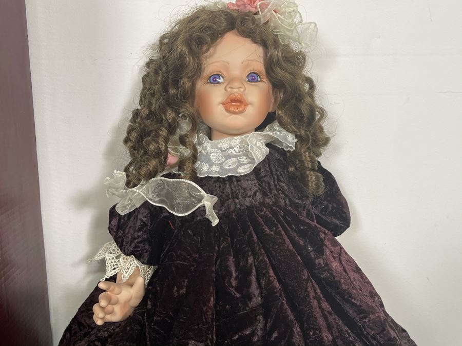 Vintage 2006 Limited Edition Fayzah Spanos Collectible 'Coquette' Doll By Fayzah Spanos Precious Heirloom Dolls Designer With Box 225 Of 2000 22L [Photo 5]