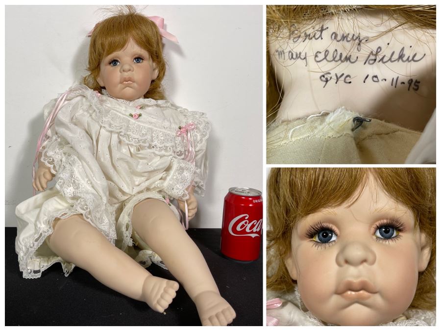 Vintage Limited Edition 1995 Hand Signed Mary Ellen Gilkie Doll 'Britany' 28H [Photo 1]