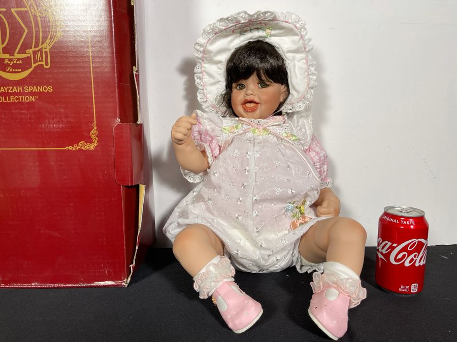 Vintage 2002 Limited Edition Fayzah Spanos Collectible 'Joy' Doll By Fayzah Spanos Precious Heirloom Dolls Designer With Box 323 Of 500 22L [Photo 3]