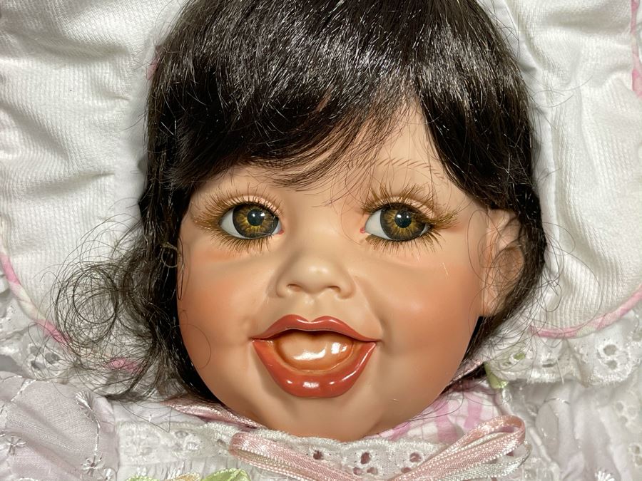 Vintage 2002 Limited Edition Fayzah Spanos Collectible 'Joy' Doll By Fayzah Spanos Precious Heirloom Dolls Designer With Box 323 Of 500 22L [Photo 4]