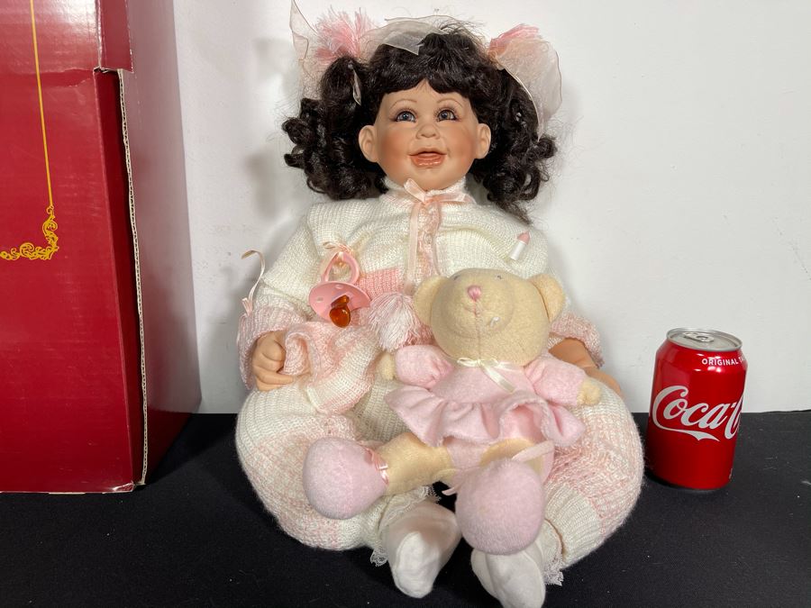 Vintage 1997 Limited Edition Fayzah Spanos Collectible Doll By Fayzah Spanos Precious Heirloom Dolls Designer With Box 527 Of 5000 20L [Photo 4]