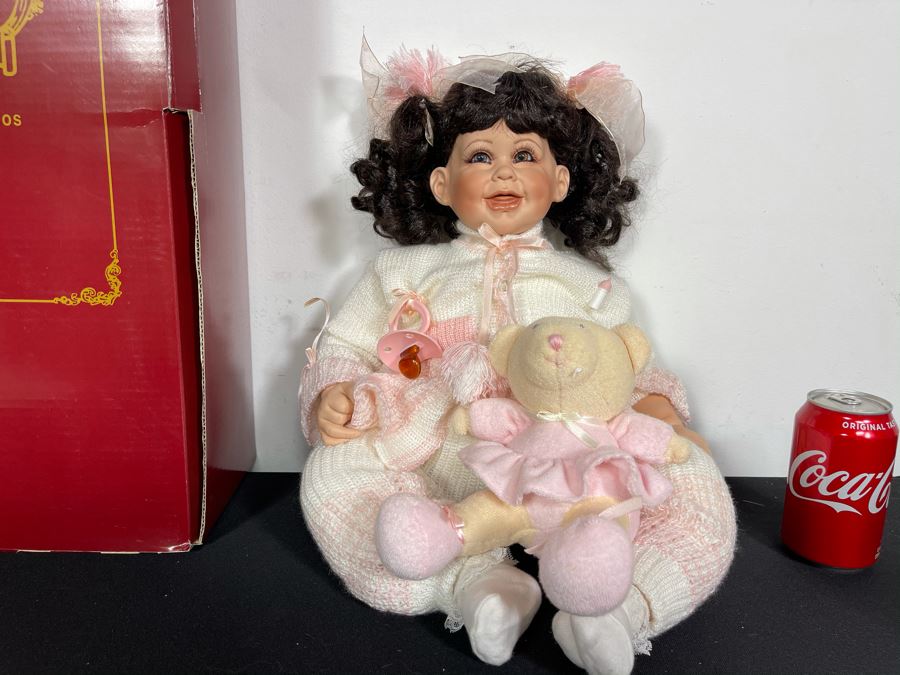 Vintage 1997 Limited Edition Fayzah Spanos Collectible Doll By Fayzah Spanos Precious Heirloom Dolls Designer With Box 527 Of 5000 20L [Photo 2]