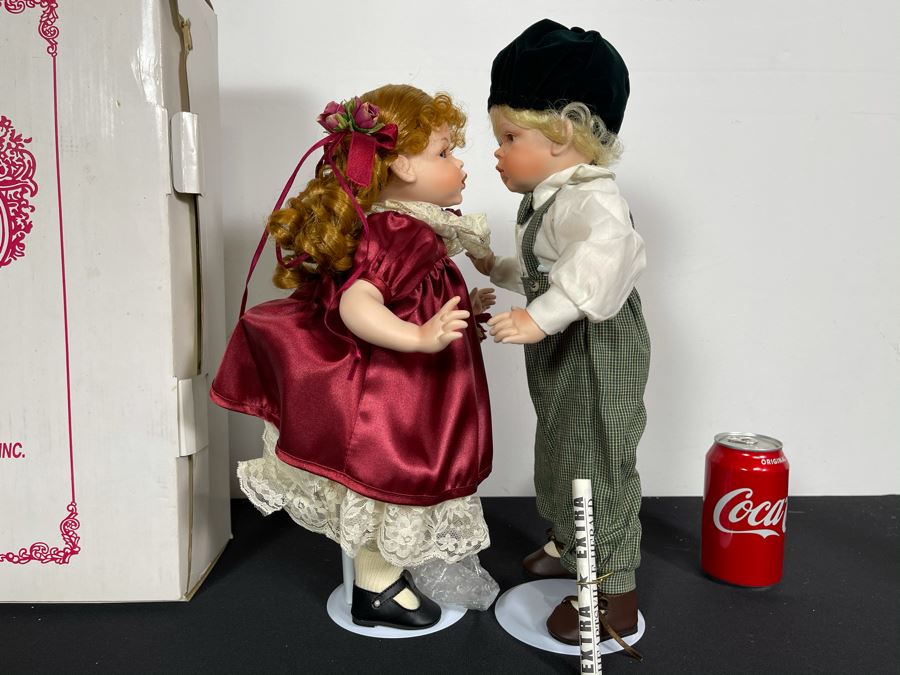 Vintage 1997 Annual Edition Fayzah Spanos Collectible Doll 'Kisses & Jacques Love at First Sight' By Fayzah Spanos Precious Heirloom Dolls Designer With Box 16L [Photo 9]