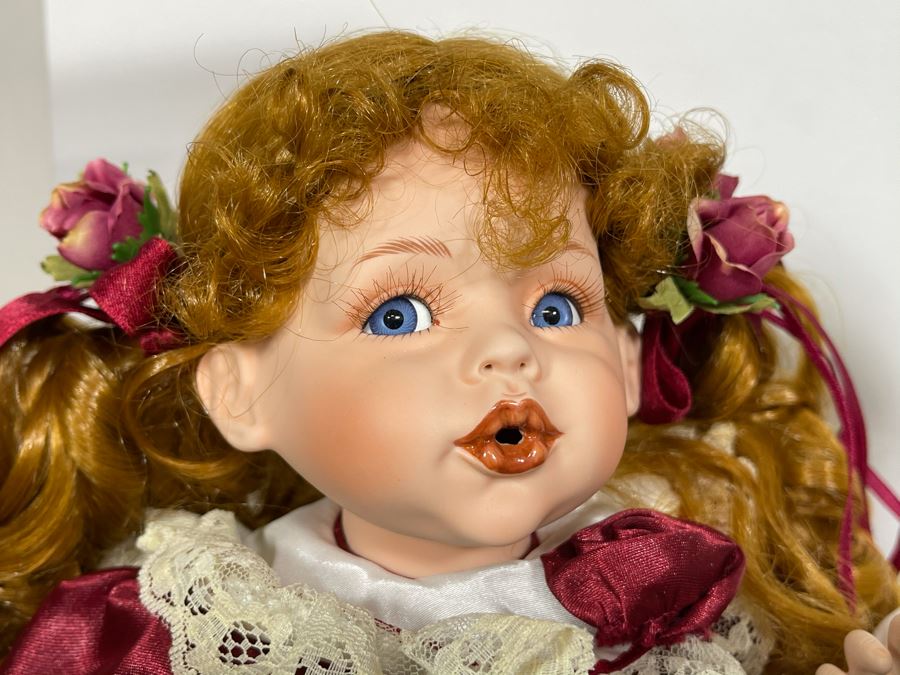 Vintage 1997 Annual Edition Fayzah Spanos Collectible Doll 'Kisses & Jacques Love at First Sight' By Fayzah Spanos Precious Heirloom Dolls Designer With Box 16L [Photo 6]