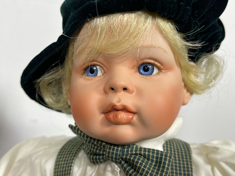 Vintage 1997 Annual Edition Fayzah Spanos Collectible Doll 'Kisses & Jacques Love at First Sight' By Fayzah Spanos Precious Heirloom Dolls Designer With Box 16L [Photo 5]