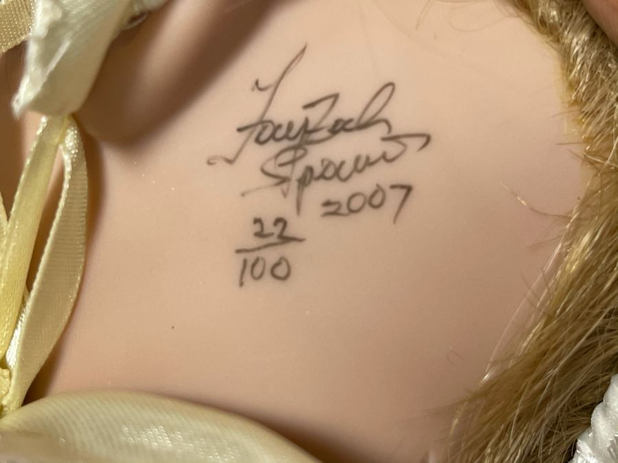 Vintage 2007 Limited Edition Fayzah Spanos Collectible Doll Hand Signed By Fayzah Spanos Precious Heirloom Dolls Designer With Box 22 Of 100 20L [Photo 6]