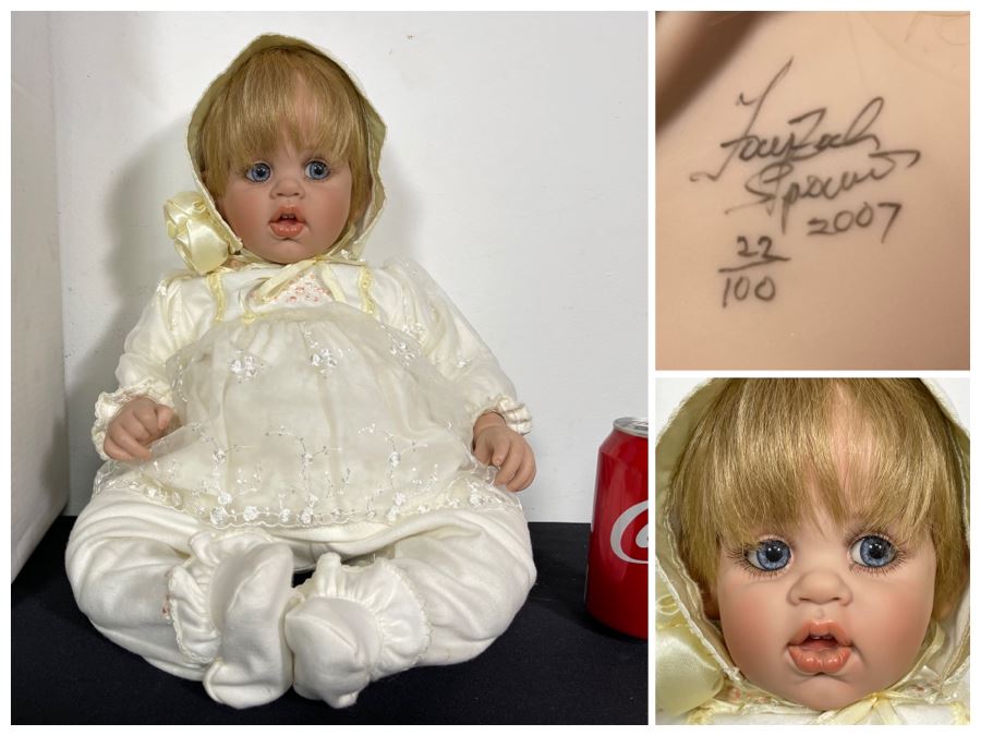 Vintage 2007 Limited Edition Fayzah Spanos Collectible Doll Hand Signed By Fayzah Spanos Precious Heirloom Dolls Designer With Box 22 Of 100 20L