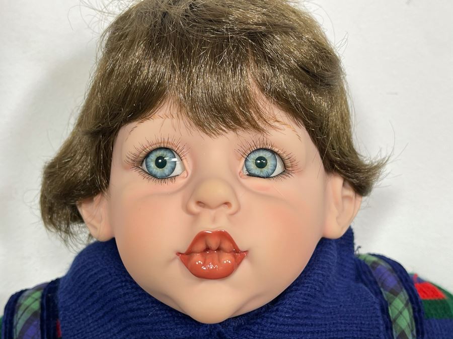 Vintage Limited Edition Fayzah Spanos Collectible Doll By Fayzah Spanos Precious Heirloom Dolls Designer With Box 73 Of 900 23L [Photo 4]