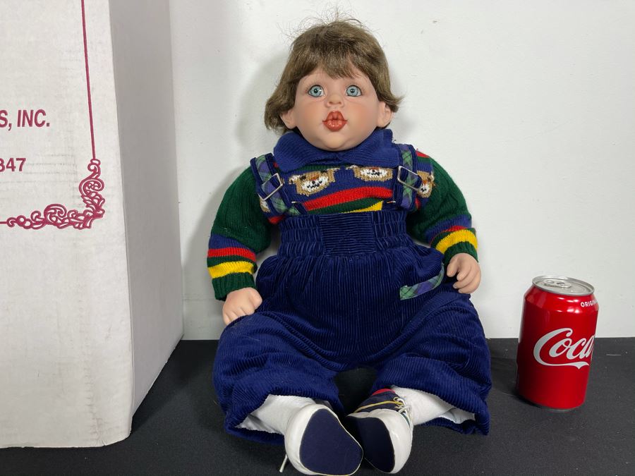 Vintage Limited Edition Fayzah Spanos Collectible Doll By Fayzah Spanos Precious Heirloom Dolls Designer With Box 73 Of 900 23L [Photo 2]