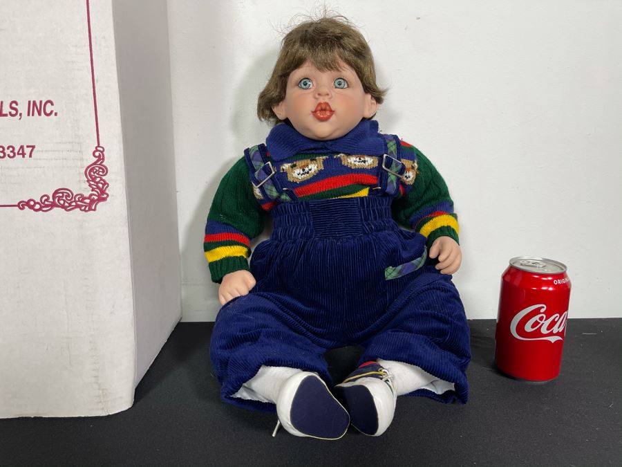 Vintage Limited Edition Fayzah Spanos Collectible Doll By Fayzah Spanos Precious Heirloom Dolls Designer With Box 73 Of 900 23L [Photo 3]