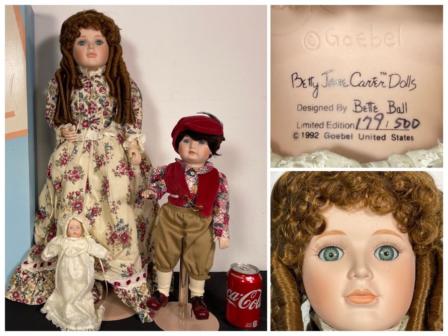 Vintage 1992 Betty Jane Carter Original Limited Edition Musical Porcelain Doll Designed By Bette Ball For Goebel 179 Of 500 With Box [Photo 1]