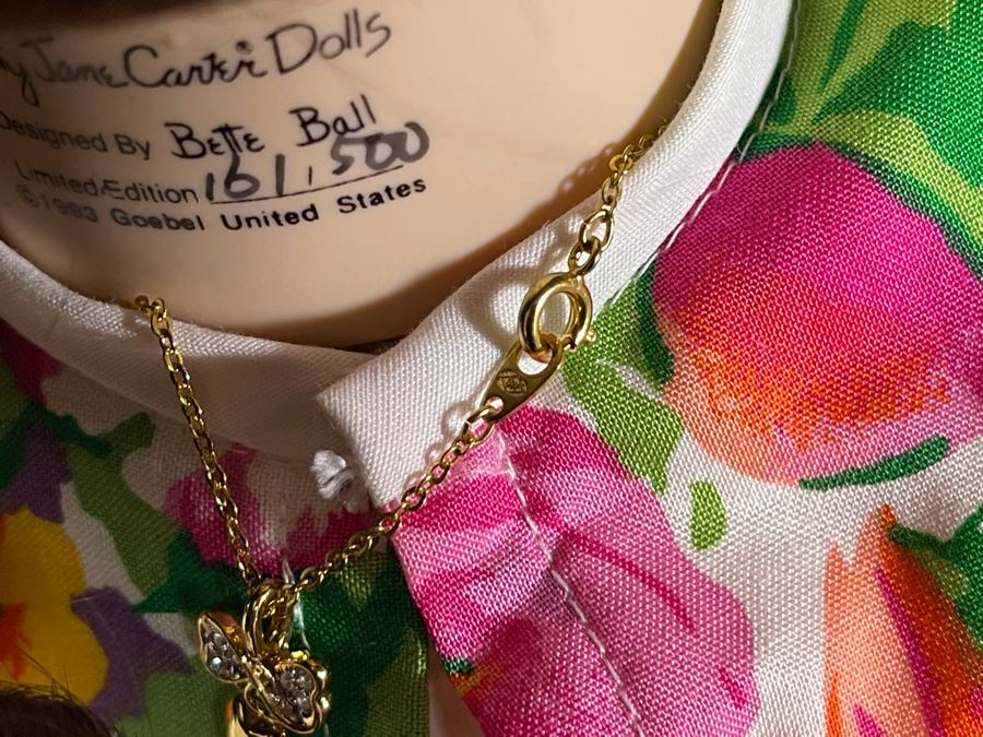 Vintage 1993 Betty Jane Carter Original Limited Edition Musical Porcelain Doll 'Tammy' Designed By Bette Ball For Goebel 161 Of 500 30H With Box [Photo 10]