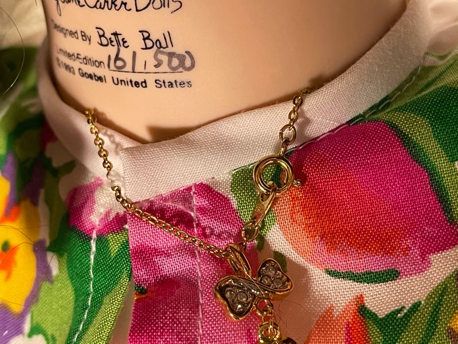 Vintage 1993 Betty Jane Carter Original Limited Edition Musical Porcelain Doll 'Tammy' Designed By Bette Ball For Goebel 161 Of 500 30H With Box [Photo 9]