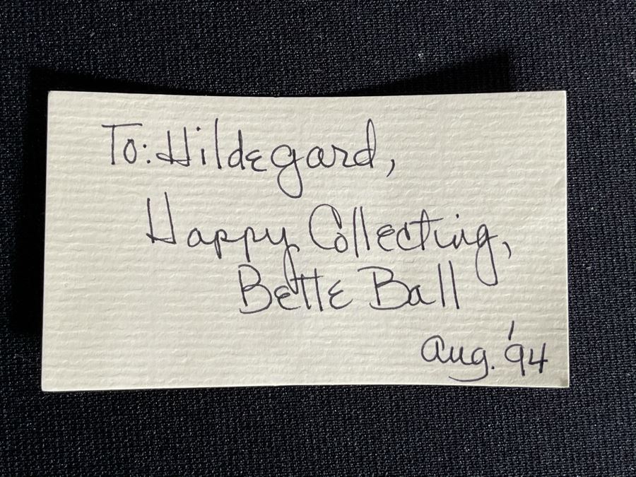 Vintage 1993 Betty Jane Carter Original Limited Edition Musical Porcelain Doll Designed By Bette Ball For Goebel 116 Of 500 30H With Box And Personal Handwritten Note From Bette Ball To Client [Photo 7]