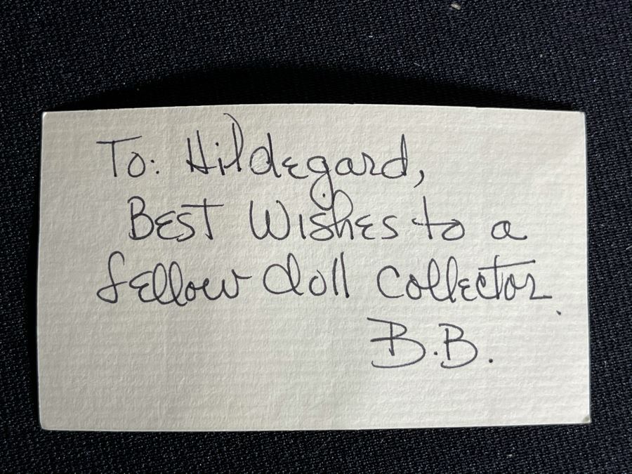 Vintage 1993 Betty Jane Carter Original Limited Edition Musical Porcelain Doll Designed By Bette Ball For Goebel 116 Of 500 30H With Box And Personal Handwritten Note From Bette Ball To Client [Photo 8]