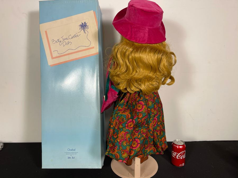 Vintage 1993 Betty Jane Carter Original Limited Edition Musical Porcelain Doll Designed By Bette Ball For Goebel 116 Of 500 30H With Box And Personal Handwritten Note From Bette Ball To Client [Photo 9]