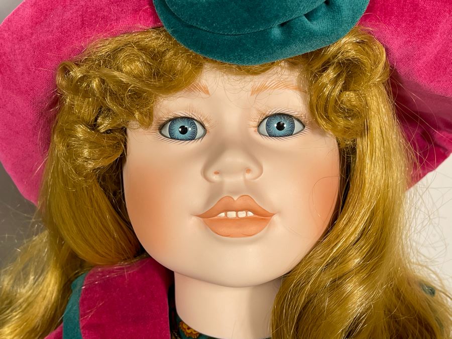 Vintage 1993 Betty Jane Carter Original Limited Edition Musical Porcelain Doll Designed By Bette Ball For Goebel 116 Of 500 30H With Box And Personal Handwritten Note From Bette Ball To Client [Photo 4]