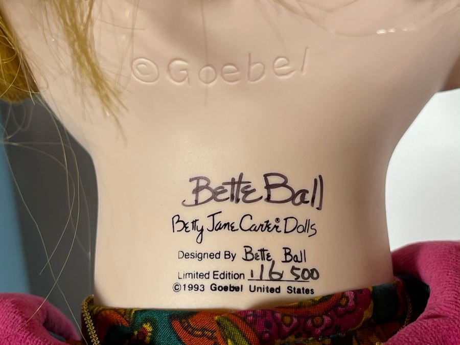 Vintage 1993 Betty Jane Carter Original Limited Edition Musical Porcelain Doll Designed By Bette Ball For Goebel 116 Of 500 30H With Box And Personal Handwritten Note From Bette Ball To Client [Photo 12]