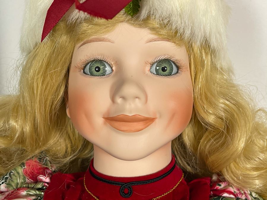 Vintage 1993 Betty Jane Carter Original Limited Edition Musical Porcelain Doll Designed By Bette Ball For Goebel 285 Of 500 30H With Box [Photo 5]