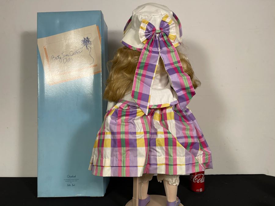 Vintage 1993 Betty Jane Carter Original Limited Edition Musical Porcelain Doll Designed By Bette Ball For Goebel 292 Of 500 30H With Box [Photo 7]