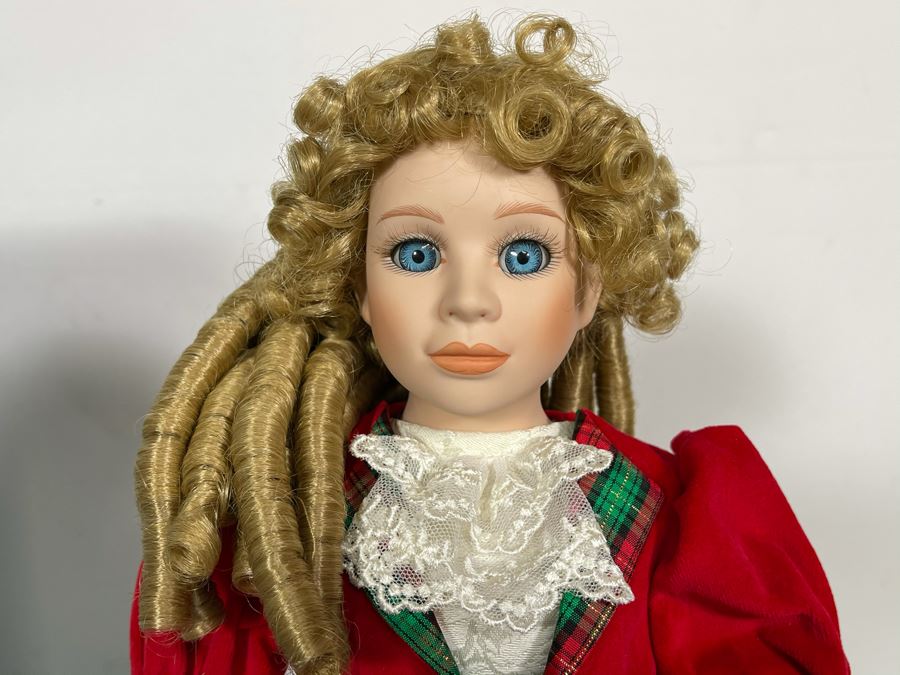 Vintage 1995 Betty Jane Carter Original Limited Edition Musical Porcelain Doll Designed By Bette Ball For Goebel 173 Of 2000 20H With Box [Photo 4]