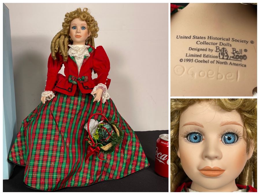 Vintage 1995 Betty Jane Carter Original Limited Edition Musical Porcelain Doll Designed By Bette Ball For Goebel 173 Of 2000 20H With Box [Photo 1]
