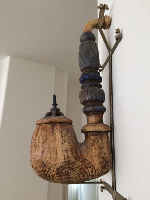 Large Decorative Ceramic Pipe with Wall Mount