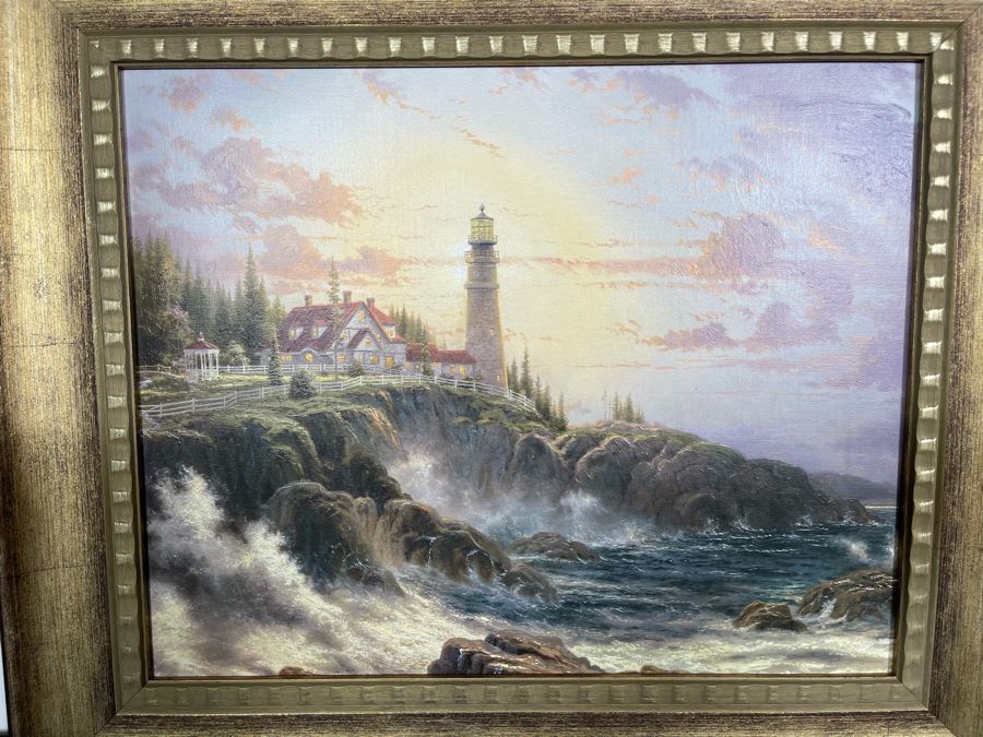 Framed Thomas Kinkade Print With COA 26W X 22H [Photo 3]