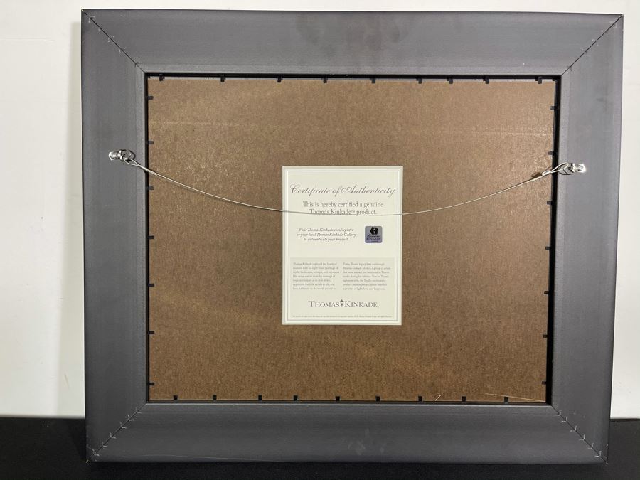 Framed Thomas Kinkade Print With COA 26W X 22H [Photo 6]