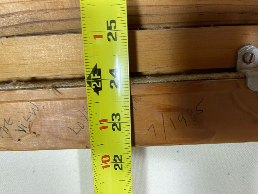 Original Framed Oil Painting Of Mountains By Marilyn Berman Personalized To Client On Back Vintage 1985 On Canvas 30 X 24 [Photo 16]