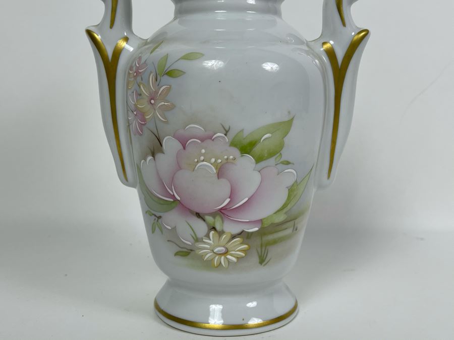 Vero Limoges France Vase Hand Decorated 8H [Photo 5]