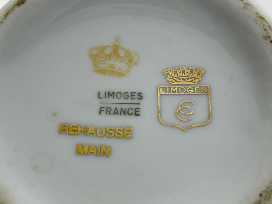 Vero Limoges France Vase Hand Decorated 8H [Photo 7]