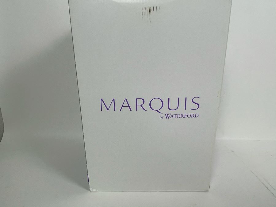 New Marquis By Waterford Crystal Basketweave Vase 11H With Box [Photo 4]